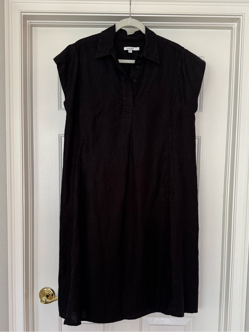 Chico's Black Linen Dress Size 1